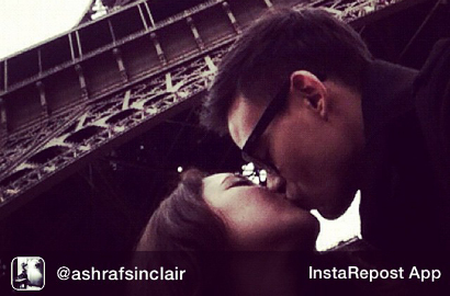 Romantisnya BCL dan Ashraf Ciuman di Bawah Menara Eiffel