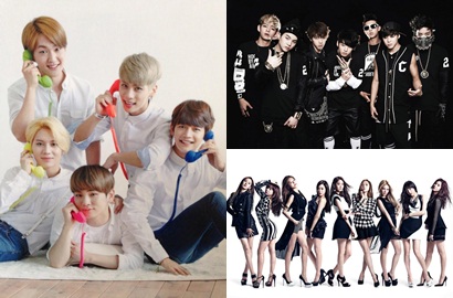 SNSD, SHINee, Bangtan Boys Serbu Indonesia di Konser Januari 2015