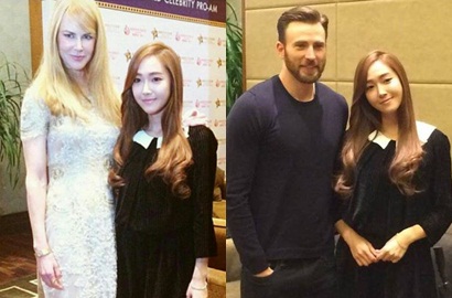 Jessica Jung Foto Bareng Chris Evans dan Nicole Kidman