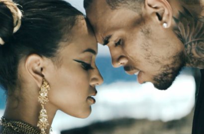 Chris Brown Cium Kekasihnya, Karruche Tran di ' Autumn Leaves'