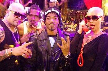 Amber Rose Kedapatan Berpesta Bersama Nick Cannon di Las Vegas
