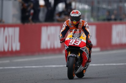 Kalah di GP Belanda, Marc Marquez Sindir Valentino Rossi?