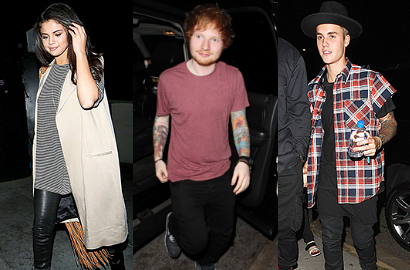 Ed Sheeran Jadi 'Orang Ketiga' Diantara Selena Gomez dan Justin Bieber