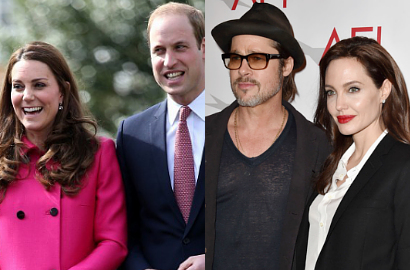 Brad Pitt-Angelina Jolie Dijamu Pangeran William dan Kate Middleton