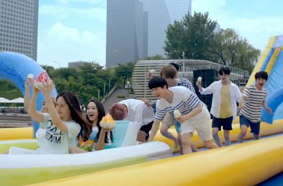 Serunya EXO, SHINee, f(x) dan Red Velvet Main Air di Iklan Baskin Robbins