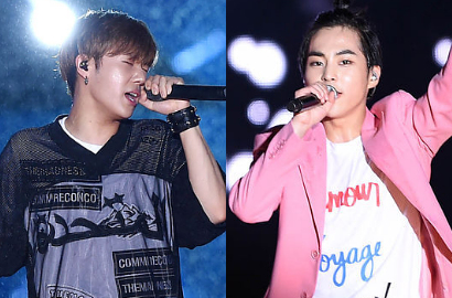 Xiumin EXO-Sunggyu Infinite Kompak Terpeleset di 'Lotte Lovely Young Concert'
