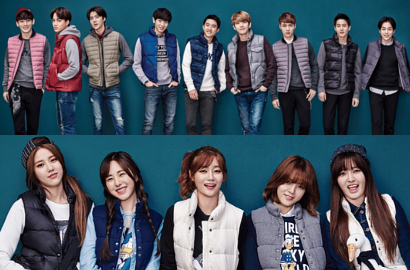 Intip Gaya Keren EXO dan AOA di Pemotretan SPAO