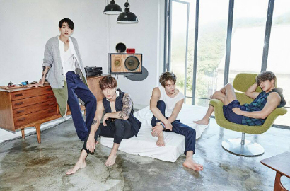 Seksinya Jung Yong Hwa cs di Foto Teaser Album CN Blue '2gether'