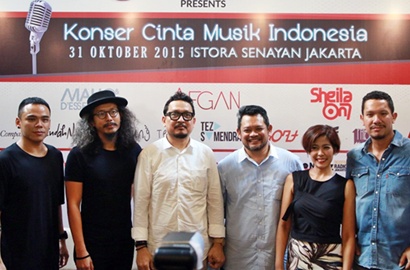 11 Musisi Tanah Air Siap Tampil di Konser Cinta Musik Indonesia 2015