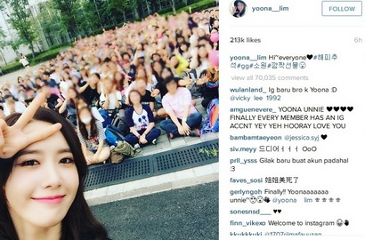 Giliran Yoona SNSD Gabung Instagram