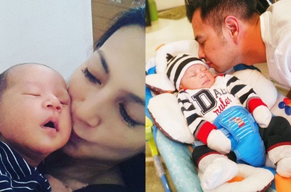 Bayi Wanda Hamidah dengan Rafathar Putra Raffi Ahmad, Ganteng Mana?