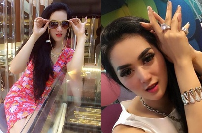 Hiara Cleopatra Alias Syahrini KW Bertabur Emas di Klip 'Begal Cinta'