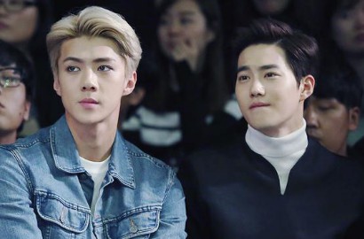 Santai Tapi Keren, Ini Gaya Suho dan Sehun EXO di Seoul Fashion Week
