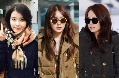 Pakai Coat Sama, Lebih Cantik IU, Song Ji Hyo atau Yoon Eun Hye?