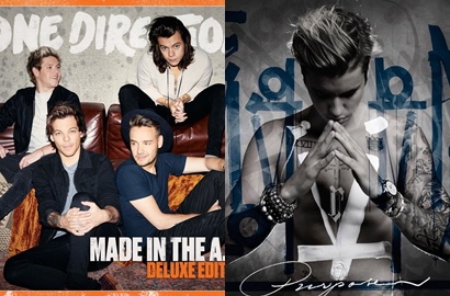 1D-Justin Bieber Rilis Album Bareng, 'Made in the A.M' dan 'Purpose' Trending