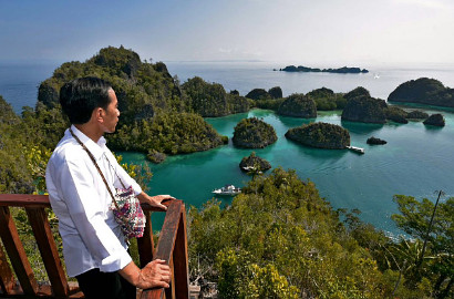 Tahun Baruan di Raja Ampat, Presiden Jokowi Digoda Putranya di Twitter