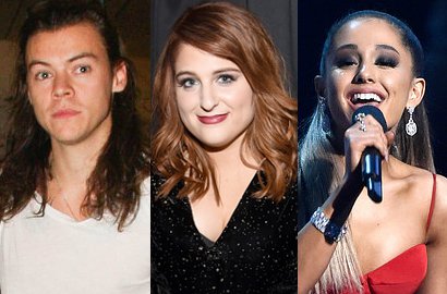 Wah, Harry Styles 1D Tulis Lagu untuk Meghan Trainor dan Ariana Grande
