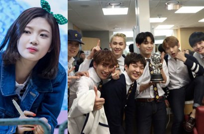 Cieee, Joy Bawa Bunga dan Kue Buat Rayakan Kemenangan 'Remember That' BTOB