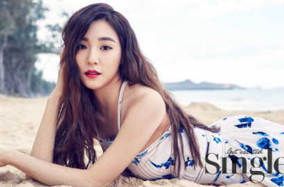 Intip Seksinya Tiffany SNSD Pemotretan Majalah Singles di Hawaii