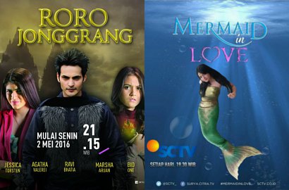 'Roro Jonggrang' dan 'Mermaid In Love' Tayang Perdana, Siapa Juaranya?