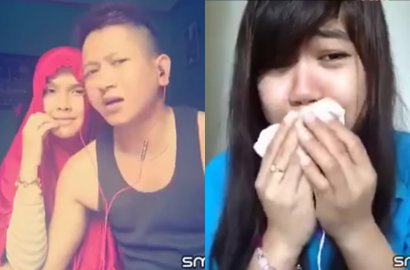Nangis Ketemu Mantan Saat Main Smule, Video Gadis Ini Viral di Medsos
