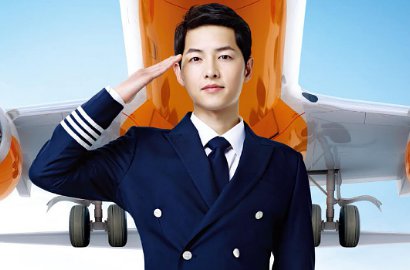 Yuk, Intip Kerennya Pesawat Jeju Air dengan Wajah Ganteng Song Joong Ki