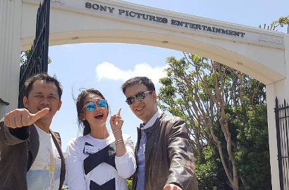 Berkunjung ke Hollywood, Luna Maya, Hanung dan Manoj Bikin Film Baru?