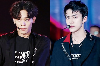 Adu Ganteng, Sehun-Chen Goda Fans Tampil Keren di Majalah W Korea