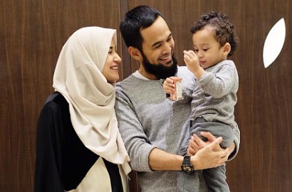 Belum Jadi Melahirkan, Lucunya Adam Putra Shireen Ngambek di-PHP Calon Adik