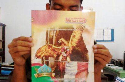 Buku LKS Bergambar Garuda Menari Beredar di Mojokerto, Pelajar Protes