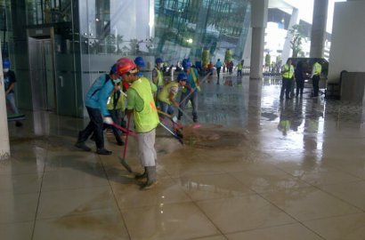 Banjir Akibat Hujan Deras, Begini Kondisi Terminal 3 Bandara Soekarno-Hatta
