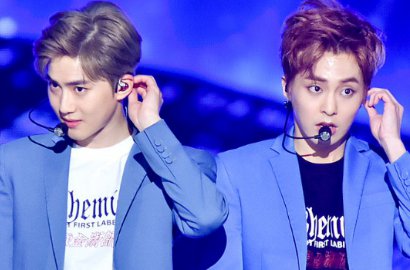 Unyu Banget, Begini Jadinya Suho-Xiumin Rebutan Bola di Konser SHINee