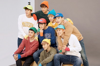 Barengan Berdelapan, Intip Unyunya EXO di Pemotretan SPAO