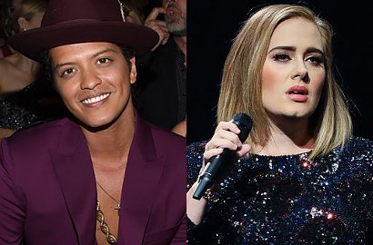 Garap 'All I Ask' Bareng, Bruno Mars Terpesona Suara Adele