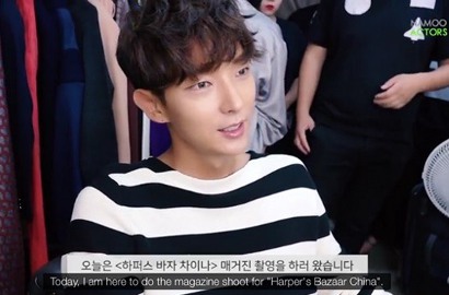 Janji Tampil Beda, Intip Pemotretan Lee Jun Ki untuk Harper's Bazaar