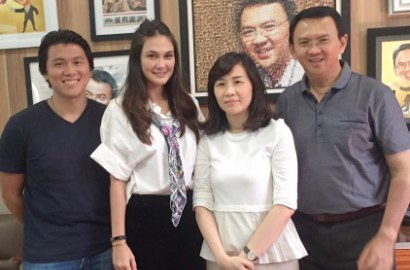 Luna Maya 'Gabung' Sophia Latjuba Dukung Ahok, Fans: Cut Tari Ikut Bisa Menang