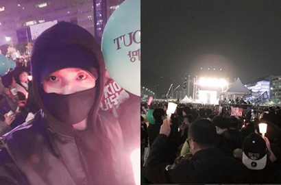 Wow, Lee Joon Bikin Syok Fans Ikut Demo Protes Presiden Korea Selatan