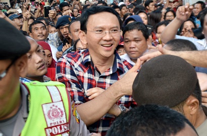 Kampanye Banyak Ditolak, Ahok Jadi 'Artis' di Daerah Ini