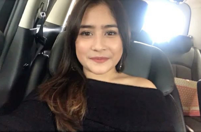 Rayakan 14 Juta Followers, Prilly Latuconsina 'Terkubur' Rangkaian Bunga