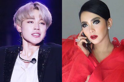 Pakai Cape Coat Kembar, Syahrini dan Jimin BTS Beri Sinyal Jadian?