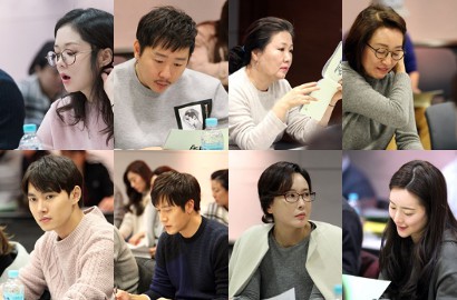 Jo Hyun Jae, Jang Nara dan Chansung Serius di Sesi Baca Naskah 'Housewife Detective'