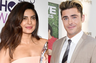 Sandaran Manja, Priyanka Chopra-Zac Efron Didoakan Jadian