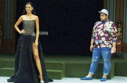 Gaun Kezia Warouw di Miss Universe Diparodikan Pakai Bahan Jaring dan Kresek, Ini Reaksi Netter