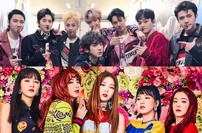Gabung Suho Cs Jadi Model Baru Brand Sepatu, Begini Gaya Keren EXO-Red Velvet