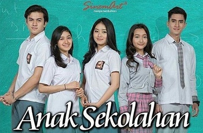 Bikin Baper, Natasha Wilona Mesra Bareng Rizky Nazar dan Verrell di 'Anak Sekolahan'
