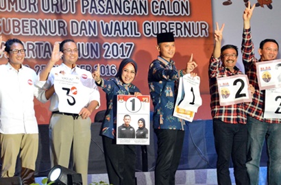 Agus Unggul, Ini Elektabilitas Paslon Pilkada DKI Jakarta Versi Survei Manilka