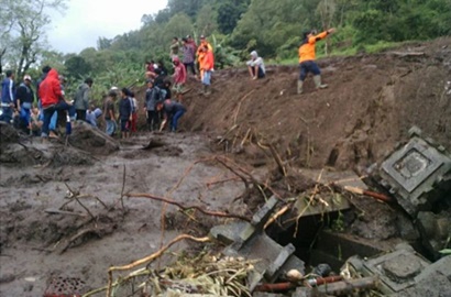 Hujan Deras dan Longsor di Kintamani Bali, Korban Tewas Capai 12 Orang