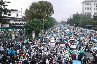 Pernah Diprotes, Bendera Palestina Kembali Berkibar di Aksi 112