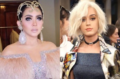 Keren, Syahrini Pamer Sepatu Karya Desainer Indonesia Dipakai Katy Perry