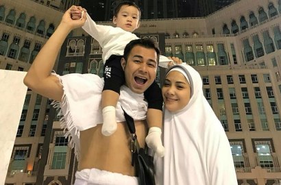 Nagita Dicibir Nangis dan Tawaf di Depan Sandal, Raffi Bawa Air Zam Zam Buat Jupe